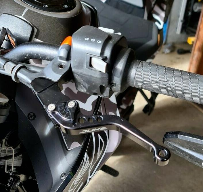KTM 790 Duke 2018-2025 BLACK SHORT ADJUSTABLE BRAKE & CLUTCH LEVER SET