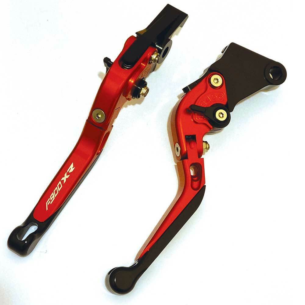 BMW F900XR 2020-2025 Adjustable Extendable Brake Clutch Levers Set - Black/red
