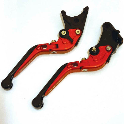 BMW F900XR 2020-2025 Adjustable Extendable Brake Clutch Levers Set - Black/red
