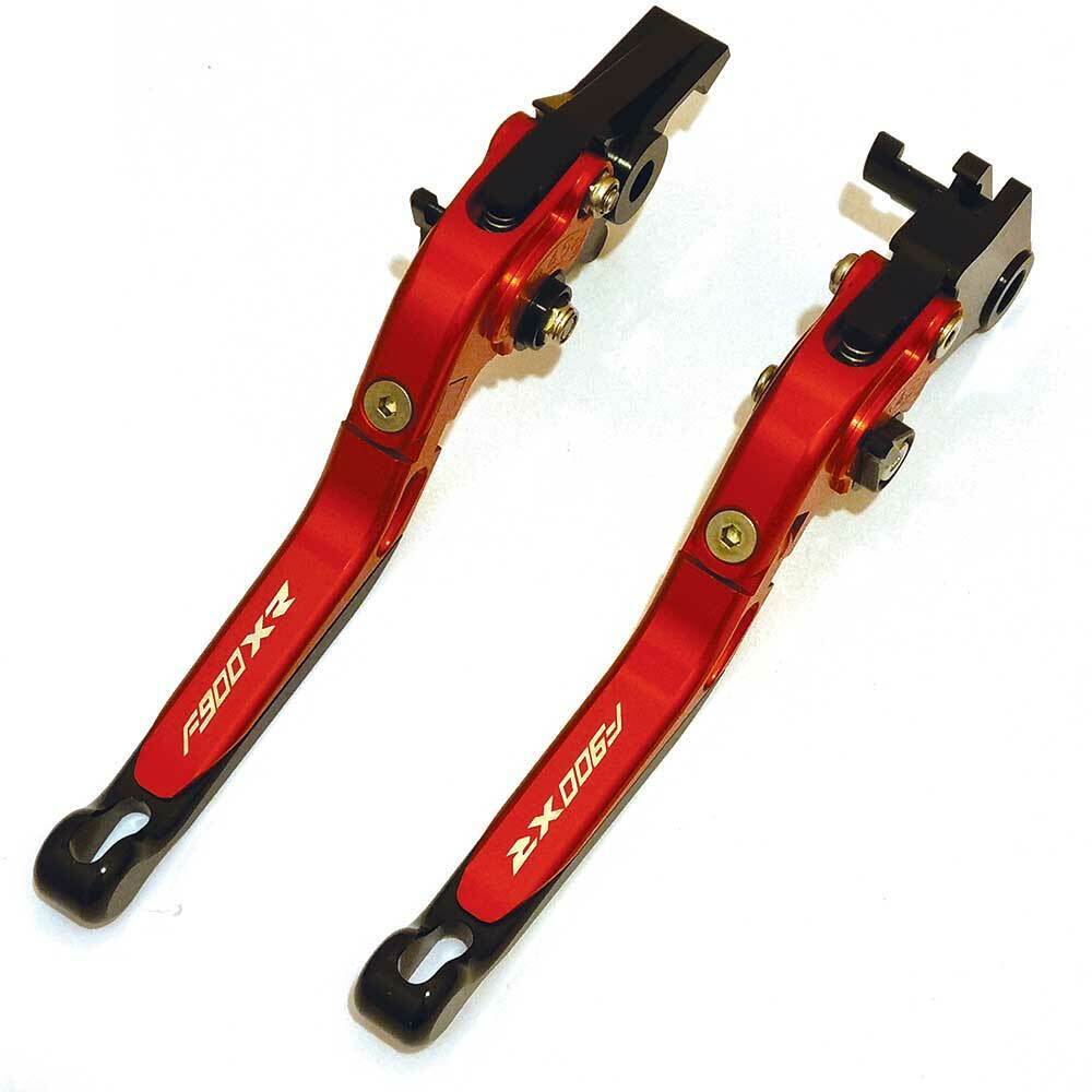 BMW F900XR 2020-2025 Adjustable Extendable Brake Clutch Levers Set - Black/red