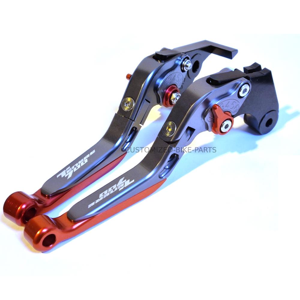 Red/Grey Adjustable Clutch Brake Lever Set - Yamaha Tenere 700 /XTZ 2019-2025