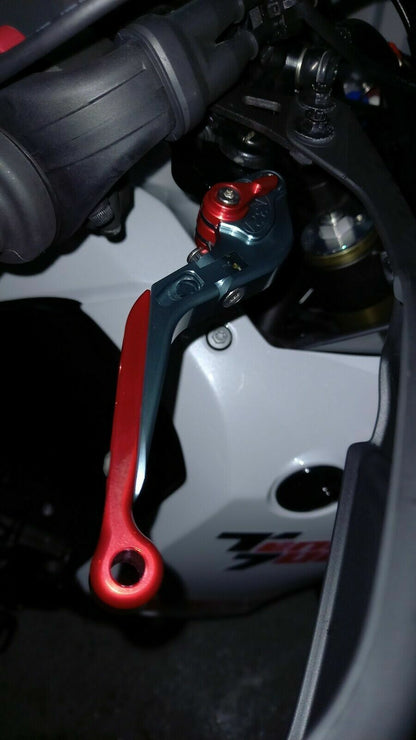 Red/Grey Adjustable Clutch Brake Lever Set - Yamaha Tenere 700 /XTZ 2019-2025