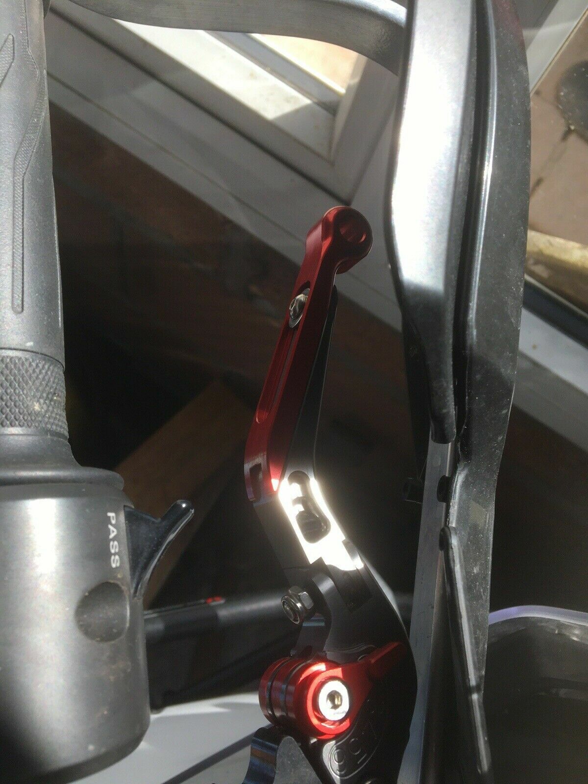 Red/Grey Adjustable Clutch Brake Lever Set - Yamaha Tenere 700 /XTZ 2019-2025