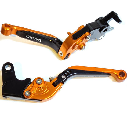 KTM 790 Adventure 2017-2025 | Adjustable Clutch Brake Lever Set Black / Orange