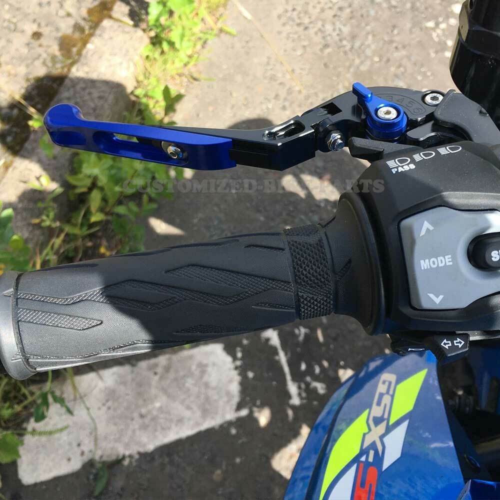 Adjustable Folding Brake & Clutch Levers For Suzuki GSXR1000 & GSXS750 – T6 Aluminum