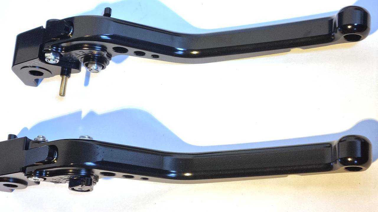 Long Black Clutch & Brake Levers For Ducati Streetfighter V4S 2020-2024