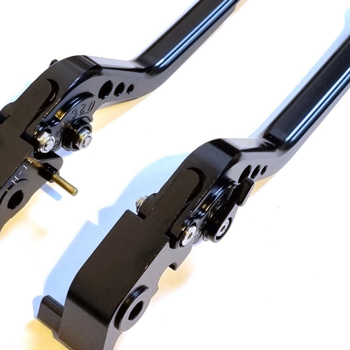 Long Black Clutch & Brake Levers For Ducati Streetfighter V4S 2020-2024