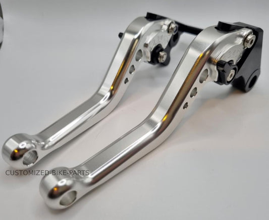 Short Silver Clutch & Brake Levers For Honda CB125R 2019-2025