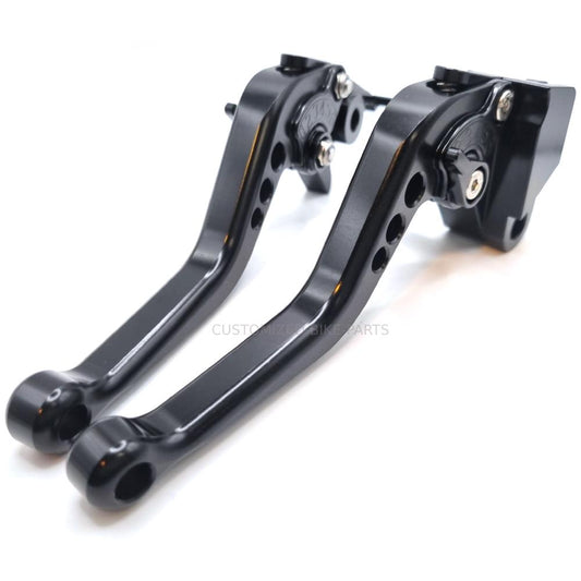 Short Black Clutch & Brake Levers For Kawasaki Z650 2017-2025