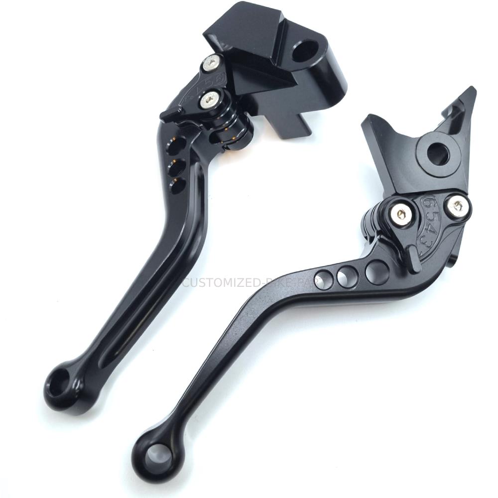 Short Black Clutch & Brake Levers For Kawasaki Z650 2017-2025