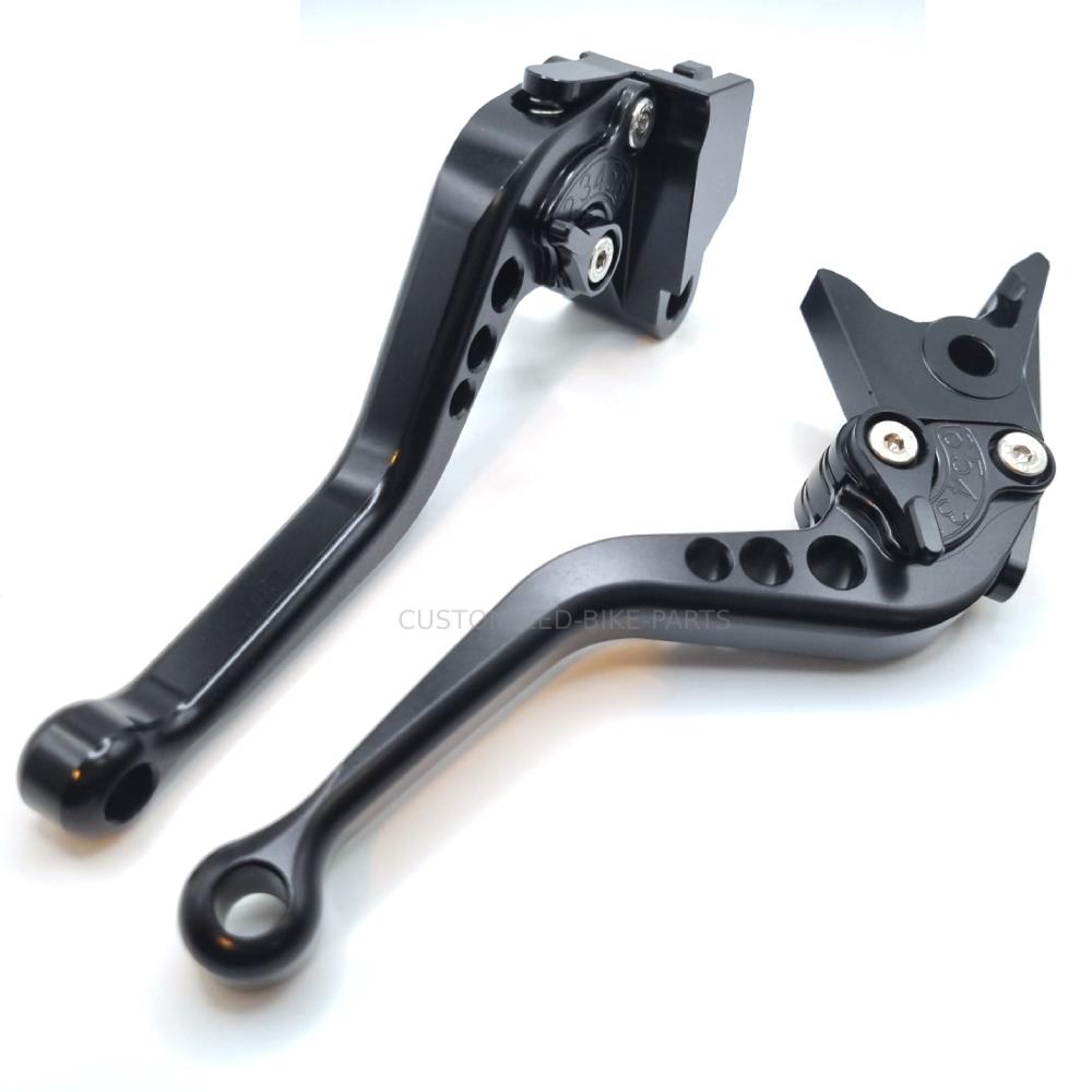 Short Black Clutch & Brake Levers For Kawasaki Z650 2017-2025