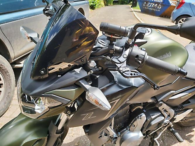 Short Black Clutch & Brake Levers For Kawasaki Z650 2017-2025