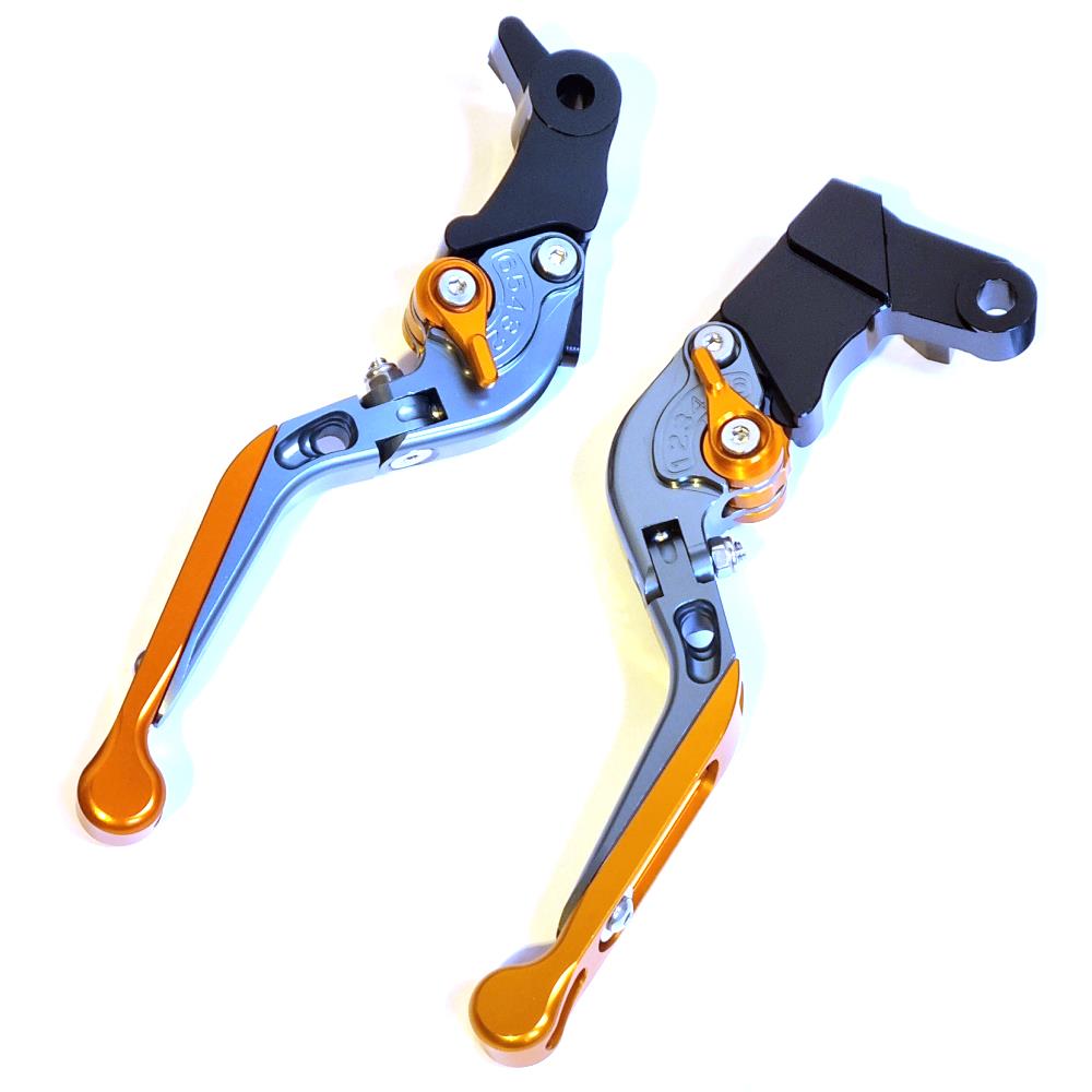 Adjustable Clutch & Brake Lever Set Titanium Orange - KTM 790 Duke 2018-2025