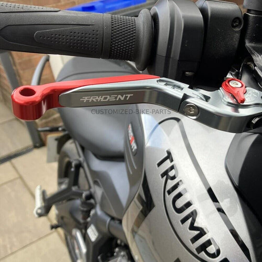Triumph Trident 660 2021-2025 Titanium Adjustable Extendable Brake Clutch Levers