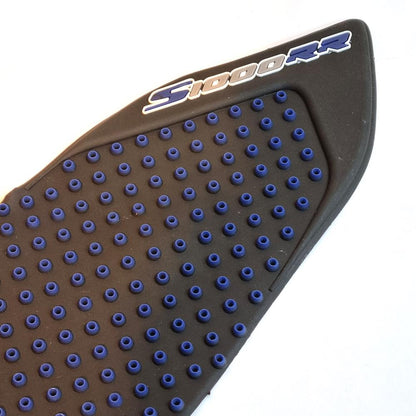 BMW S1000RR 2009-2016 Rubber Traction Tank Pads Grips Protectors - Blue / Black