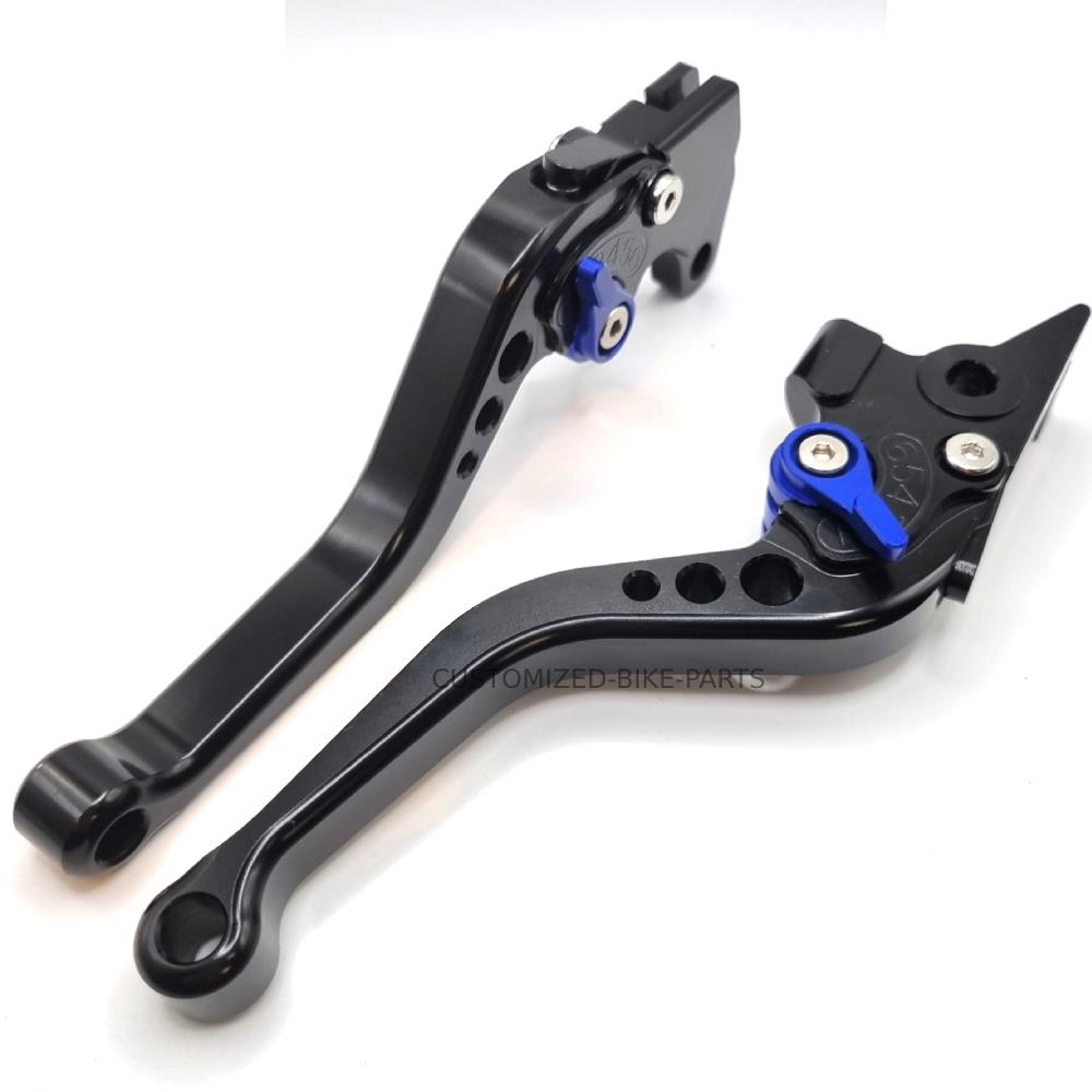Short Black Blue Clutch & Brake Levers For Suzuki GSX-S 125 2020-2025