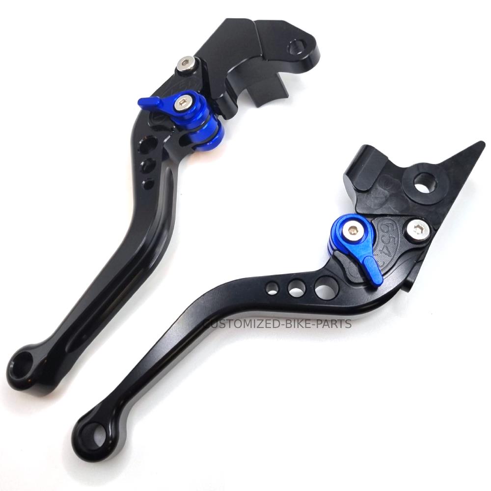 Short Black Blue Clutch & Brake Levers For Suzuki GSX-R 125 2020-2025