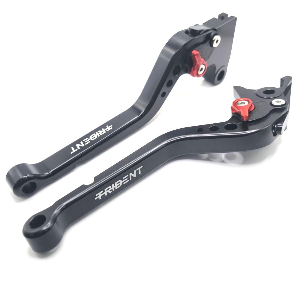 Triumph Trident 660 2021-2025 Long Black Adjustable Clutch & Brake Levers