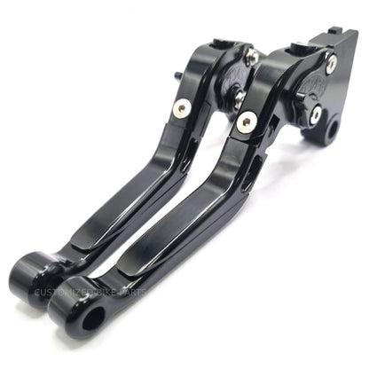 Black Adjustable Clutch & Brake Levers for Triumph Bonneville T120 / T100 16-25