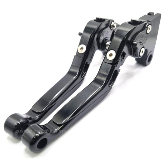 Black Adjustable Clutch & Brake Levers for Triumph Bonneville T120 / T100 16-25