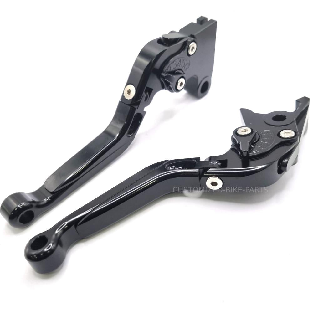 Black Adjustable Clutch & Brake Levers for Triumph Bonneville T120 / T100 16-25