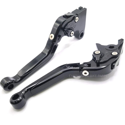 Black Adjustable Clutch & Brake Levers for Triumph Bonneville T120 / T100 16-25