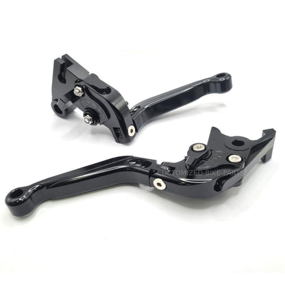 Black Adjustable Clutch & Brake Levers for Triumph Bonneville T120 / T100 16-25