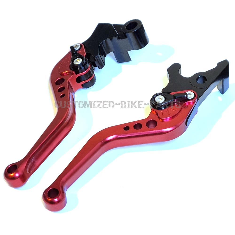 Short Red Clutch & Brake Levers - Yamaha YZF-R3 2015-2025