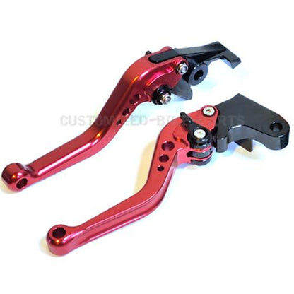 Short Red Clutch & Brake Levers For Honda CBF600 / SA 2010-2013