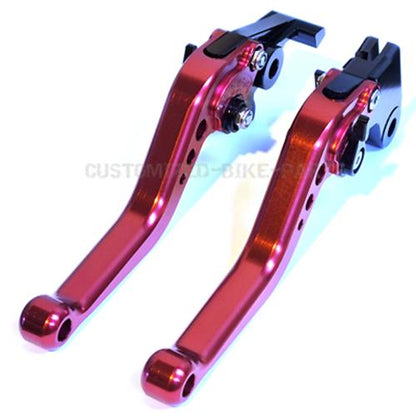 Short Red Clutch & Brake Levers For Honda CBF600 / SA 2010-2013