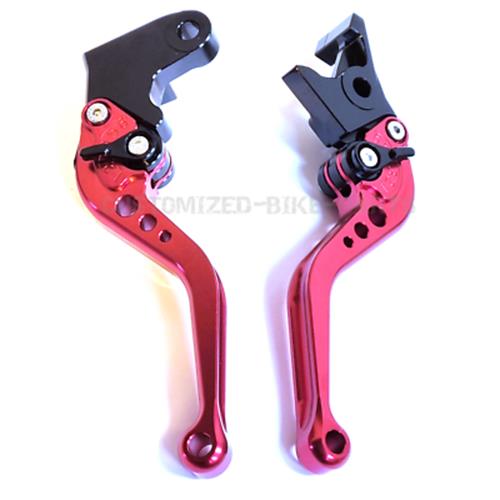 Short Red Clutch & Brake Levers For Honda CBF600 / SA 2010-2013