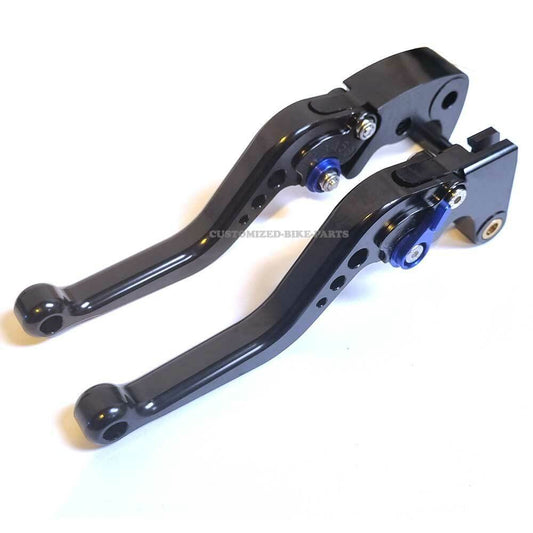 Short Black Blue Clutch & Brake Levers For Yamaha MT-09 / SP 2021-2024