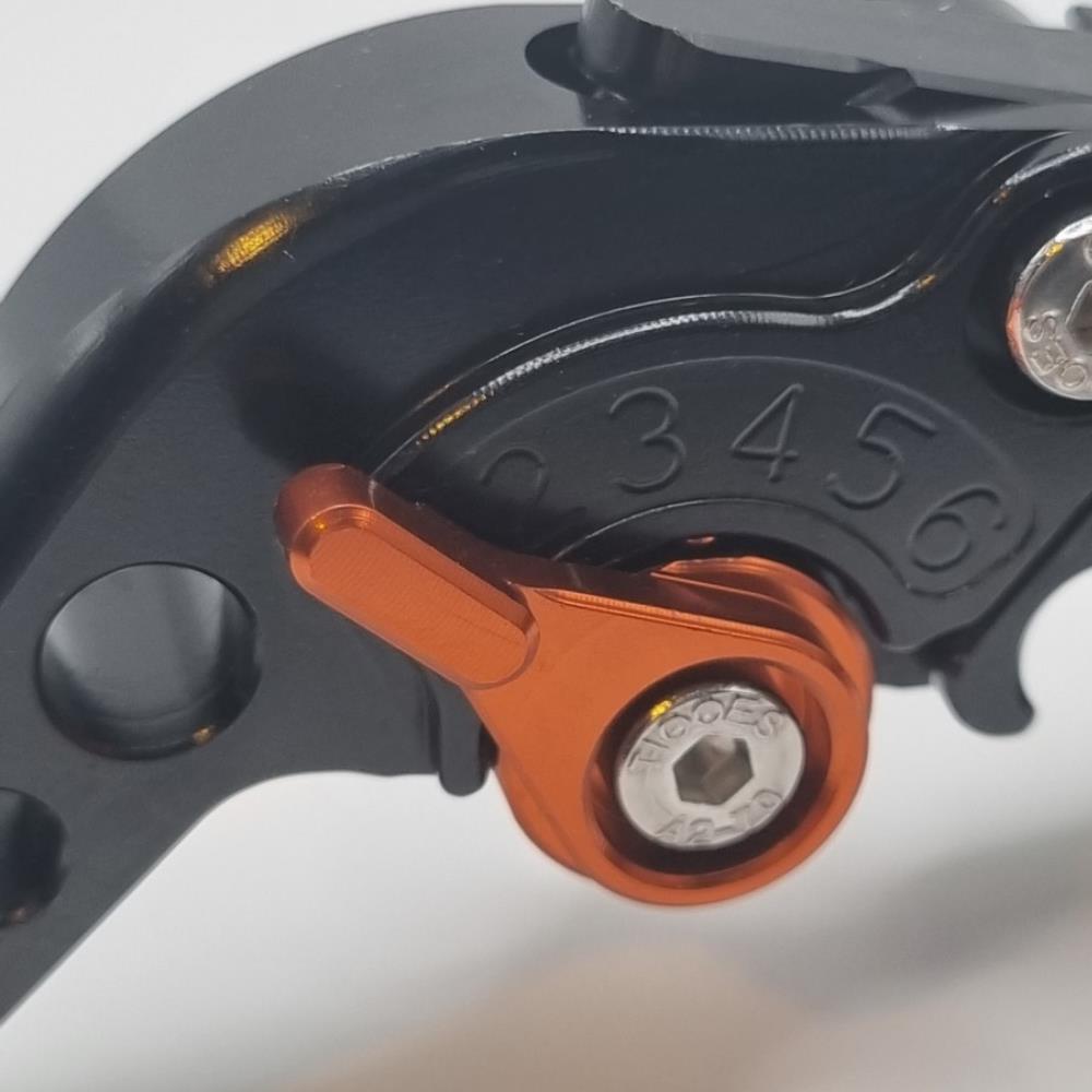 Short Black Orange Brake & Clutch Lever Set 1290 Super Duke R / GT 2014-2025