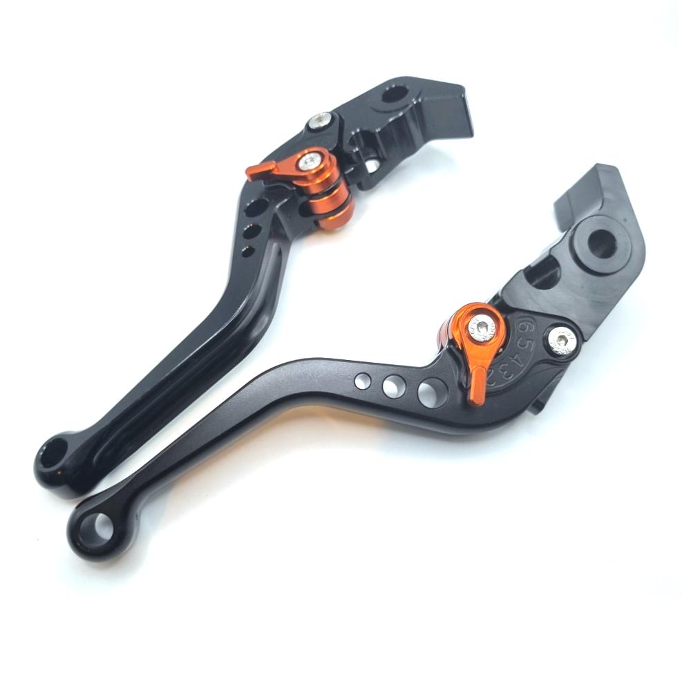 Short Black Orange Brake & Clutch Lever Set 1290 Super Duke R / GT 2014-2025
