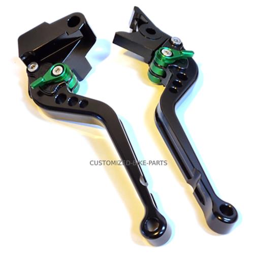 Long Black Green Clutch & Brake Levers For Kawasaki Vulcan S 650 2015-2025