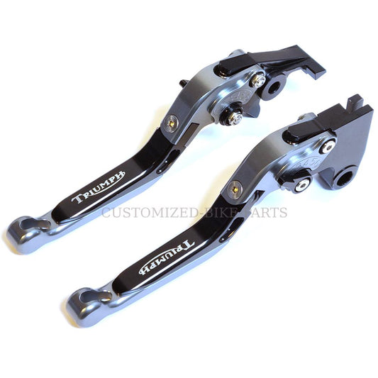 Titanium Clutch & Brake Levers Triumph BONNEVILLE / SE T100 / Black 2006-2015
