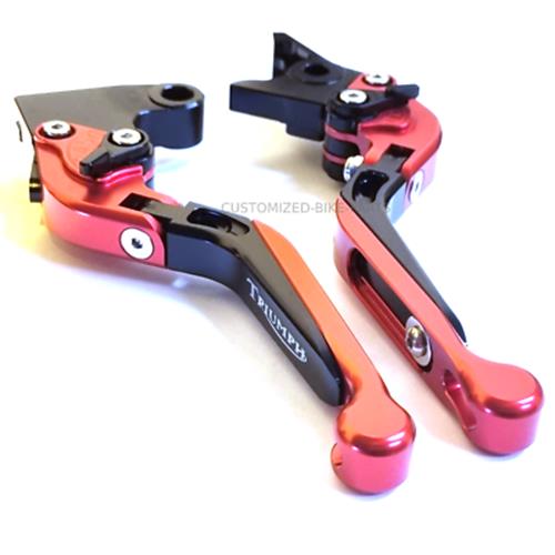 Red / Black Clutch & Brake Levers - Triumph SCRAMBLER 2006-2016