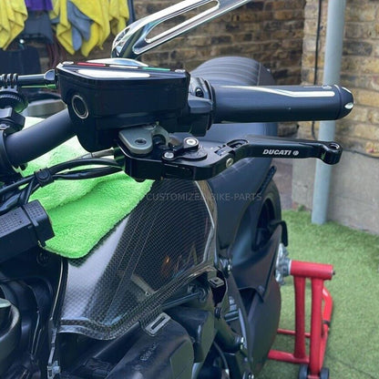 Adjustable Black Clutch & Brake Levers For Ducati Monster 1100 / S 2009-2013