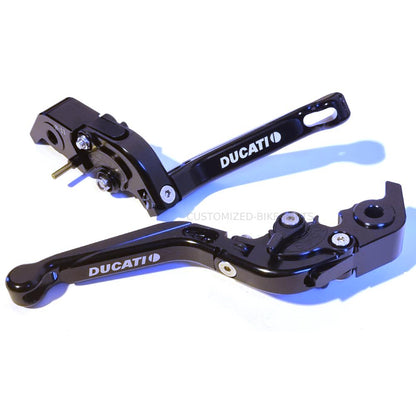Adjustable Black Clutch & Brake Levers For Ducati Monster 1100 / S 2009-2013