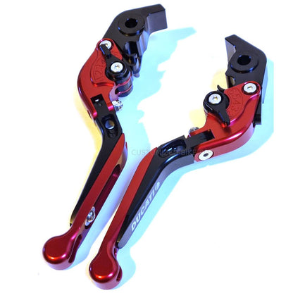 Red / Black Clutch & Brake Levers For Ducati Streetfighter V4S 2020-2024