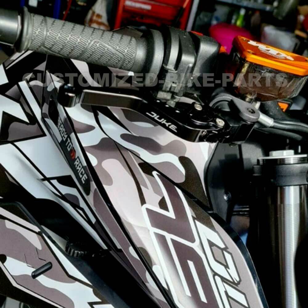 KTM 890 Duke 2020-2025 BLACK SHORT ADJUSTABLE BRAKE & CLUTCH LEVER SET