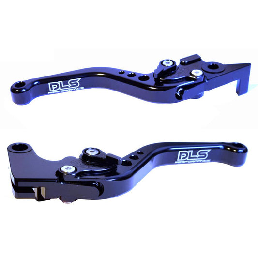 DLS Performance Short Black Clutch & Brake Levers - Yamaha Tenere 700 2019-2025