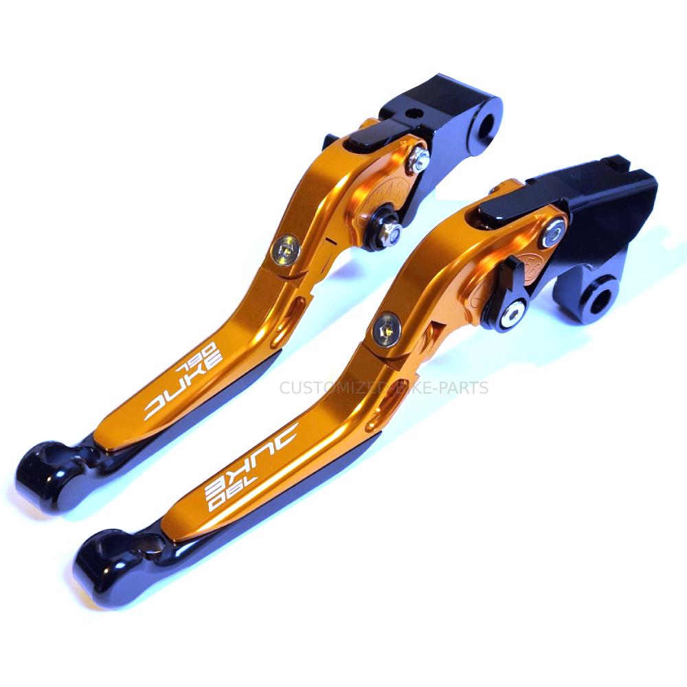 KTM 790 Duke 2018-2025 | Adjustable Clutch Brake Lever Set Orange / Black