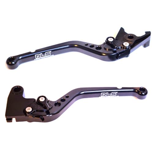DLS Long Black Clutch & Brake Lever Triumph BONNEVILLE SE T100 Black 2006-2015