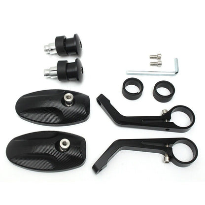 Universal 22mm Handlebar End Mirrors Rearview - Triumph Street Triple models