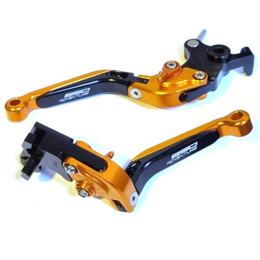 KTM 890 R/S Adventure 2020-2025 Adjustable Clutch Brake Lever Set Black/Orange