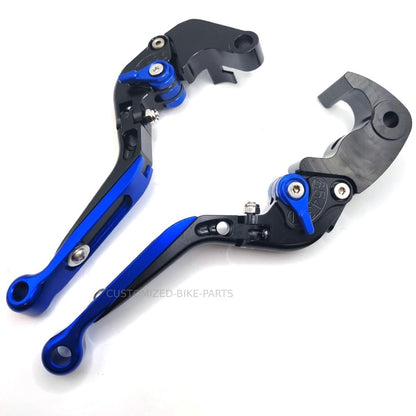YAMAHA YZF-R7 2022-2025 Blue/Black Adjustable Extendable Brake & Clutch Levers