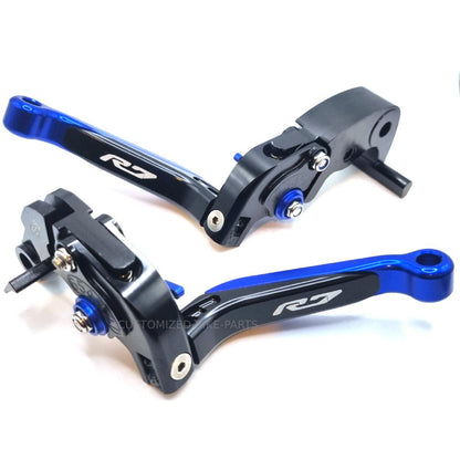 YAMAHA YZF-R7 2022-2025 Blue/Black Adjustable Extendable Brake & Clutch Levers