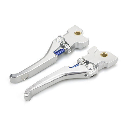 Silver 3D Twill Clutch Brake Levers For Vespa Granturismo GTS S125 200 250 300