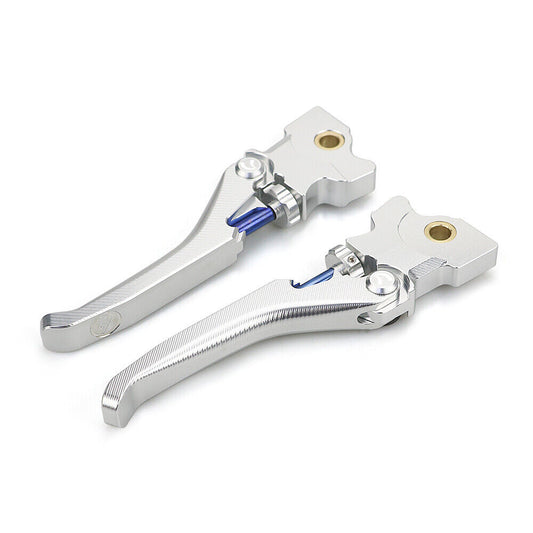 Silver 3D Twill Clutch Brake Levers For Vespa Granturismo GTS S125 200 250 300